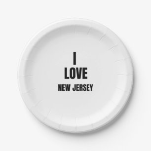 PRATO DE PAPEL EU AMO NOVA JERSEY