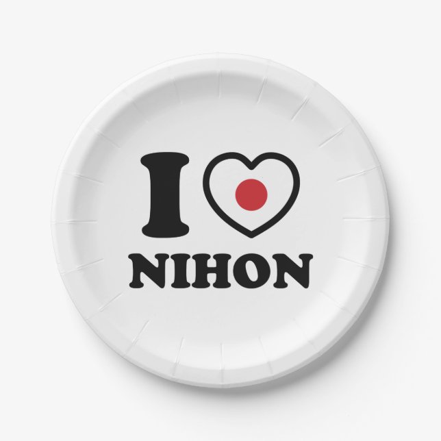 PRATO DE PAPEL EU CORAÇÃO [AMOR] NINH (Frente)