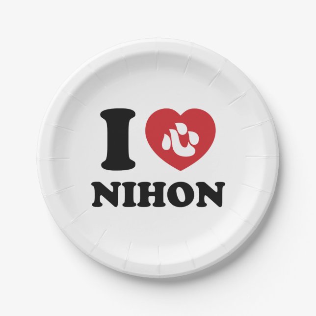 PRATO DE PAPEL EU CORAÇÃO [AMOR] NINH (Frente)