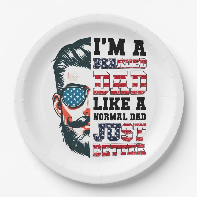 Prato De Papel Eu Sou Um Pai Com Mancas (Frente)