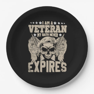 Prato De Papel eu sou um veterano meu juramento nunca expira