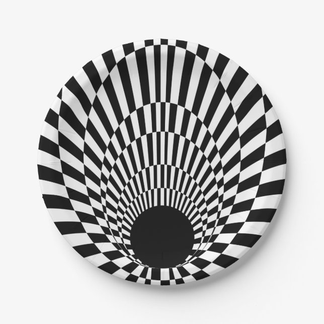 Prato De Papel Event Horizon 3d Black hole (Frente)