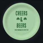 Prato De Papel Evento de Festas de Animação e Cervejas<br><div class="desc">Saúde e presentes de Dia de São Patrício de cervejas</div>