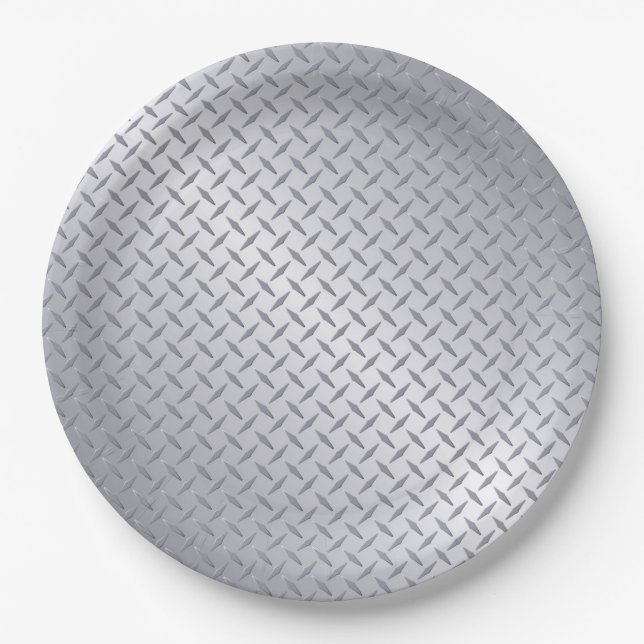 Prato De Papel Exame de Placa Diamante de Aço Brilhante (Frente)