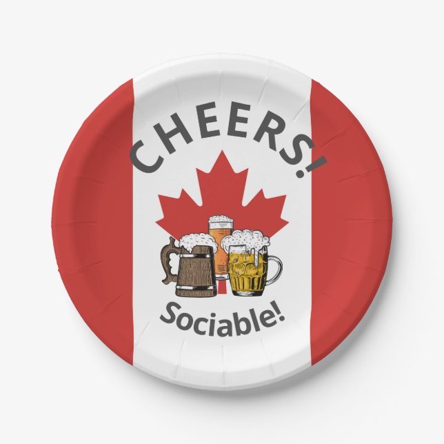 Prato De Papel EXCELENTE CANADÁ - Cerveja Canadiana (Frente)