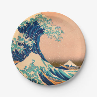 Prato De Papel Excelente Wave off Kanagawa & Japonês Art /Japão