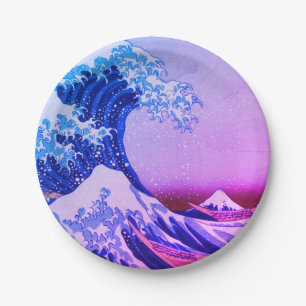 Prato De Papel Excelente Wave off Kanagawa & Japonês Art /Japão