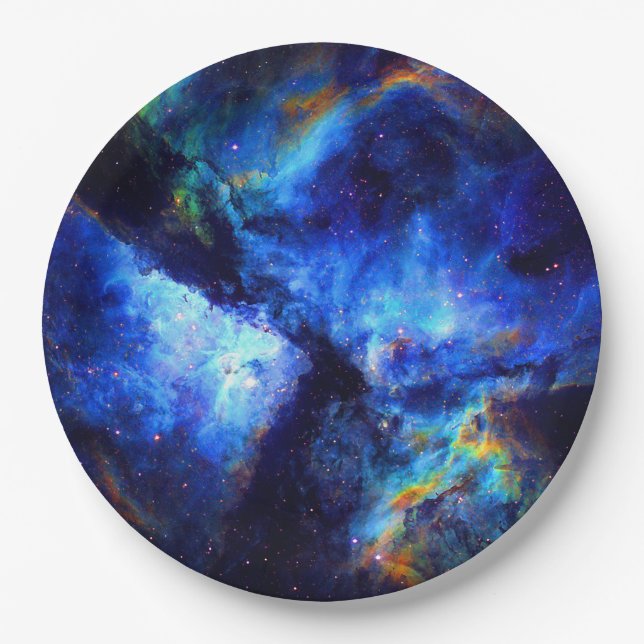 Prato De Papel exploração espacial nebula astronomia nasa (Frente)