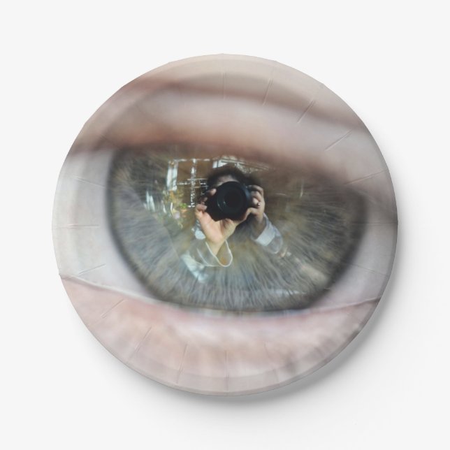 Prato De Papel Eye-Macro por Shirley Taylor (Frente)