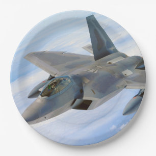 Prato De Papel F-22 Jato Militar Raptor