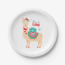 Prato De Papel Fa La Llama | Natal