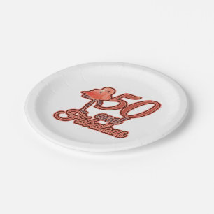 Prato De Papel Fabuloso 50 e Fabuloso 50 Festa de Tema Flamingo d