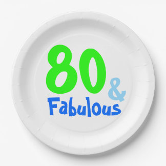 Prato De Papel Fabuloso Neon Birthday