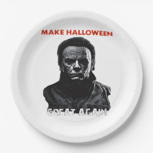 Prato De Papel Faça Excelente De Halloween De Novo - Assustador H