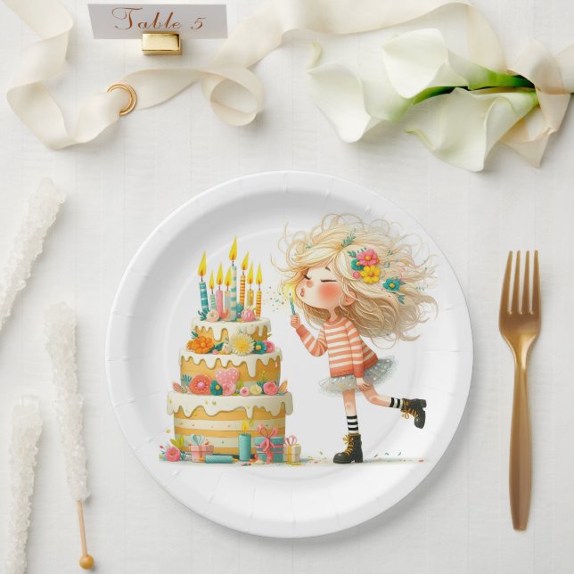 Prato De Papel Faça um desejo de aniversário (Casamento)