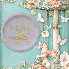 Prato De Papel Fairytale Vintage Amusement Park