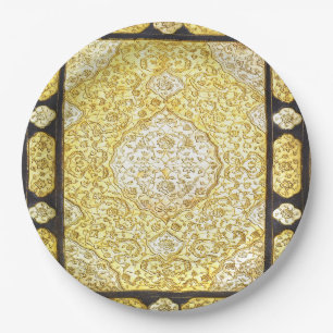 Prato De Papel Falln Sagrado Dourado