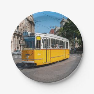 Prato De Papel Famoso Tramway 2 em Budapeste, Hungria