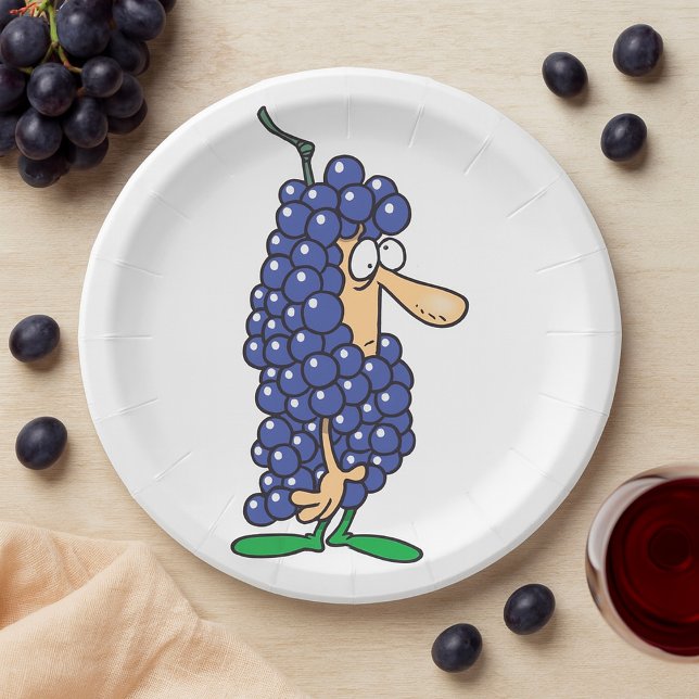 Prato De Papel Fantasia de Uva (Criador carregado)