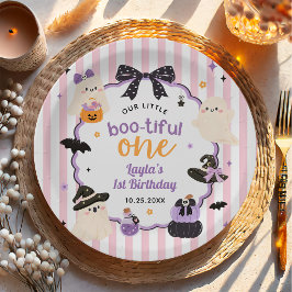 Prato De Papel Fantasma Fofo Little Boo Aniversário de 1 ano no H