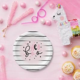 Prato De Papel Fantasma Iridescente Ei Boo Rosa Halloween Anivers