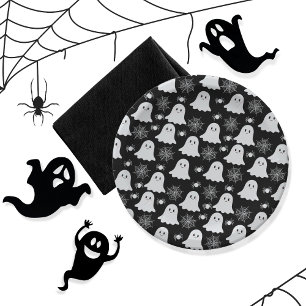 Prato De Papel Fantasmas bonitos Aranhas Spider Webs Hallowee