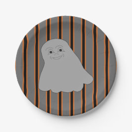 Prato De Papel Fantasmas do Dia das Bruxas Divertidas e Ricos