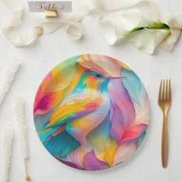 Prato De Papel Fantasy Birds Silk Bird