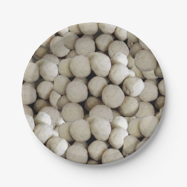 Prato De Papel Farinha de trigo doce indiana Ladoos Comida doce (Frente)