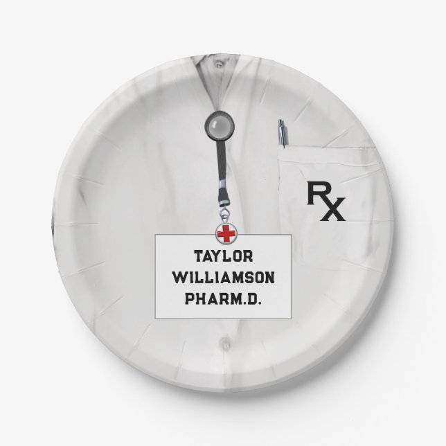 Prato De Papel Farmacêutica Pharmacy School (Frente)