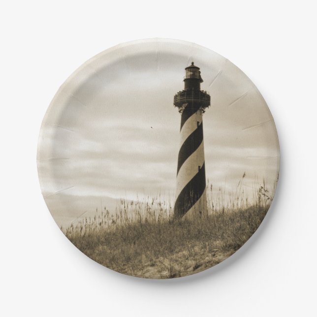 Prato De Papel Farol de Cape Hatteras (Frente)