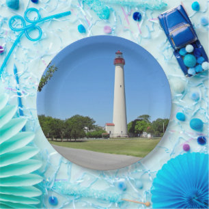 Prato De Papel Farol de Cape May