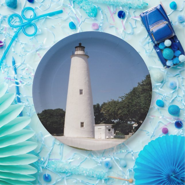 Prato De Papel Farol Ocracoke (Festa)