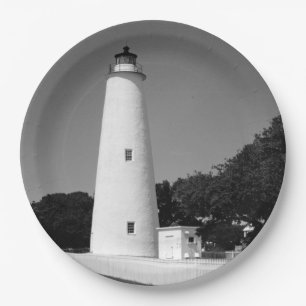 Prato De Papel Farol Ocracoke