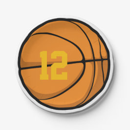 Prato De Papel Fãs de Basquete Número do Jogador da Equipe Idade