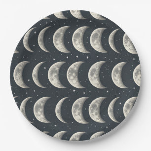 Prato De Papel Fase da Lua Celestial (3)