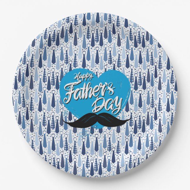 Prato De Papel Fathers Day  (Frente)