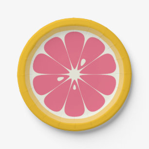 Prato De Papel Fatia de Toranja
