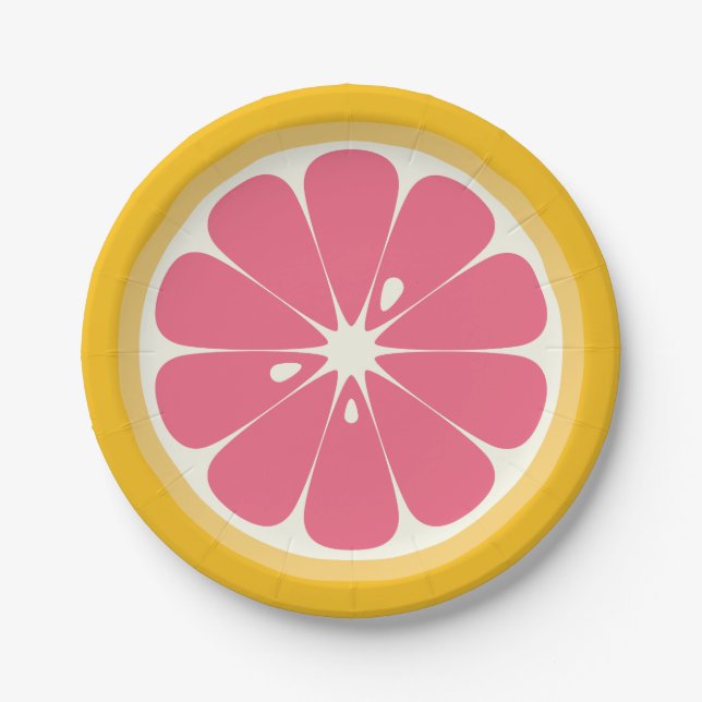 Prato De Papel Fatia de Toranja (Frente)
