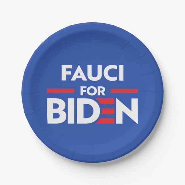 PRATO DE PAPEL FAUCI PARA JOE BIDEN (Frente)