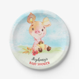 Prato De Papel Fazenda de Chá de fraldas de cor d'água