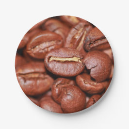 Prato De Papel Feijões de café torrados