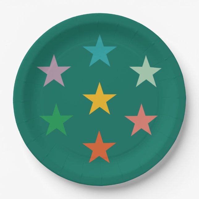 PRATO DE PAPEL FELIZ AMOR JOY | NATAL COLORIDO (Frente)