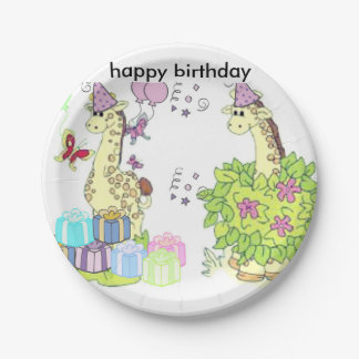 Prato De Papel feliz aniversario