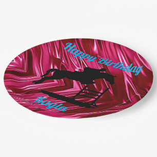 Prato De Papel Feliz Aniversário Caçador de Cavalos Jumper Equest