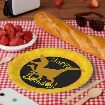 Feliz aniversário Couro de Dinossauro Dourado!