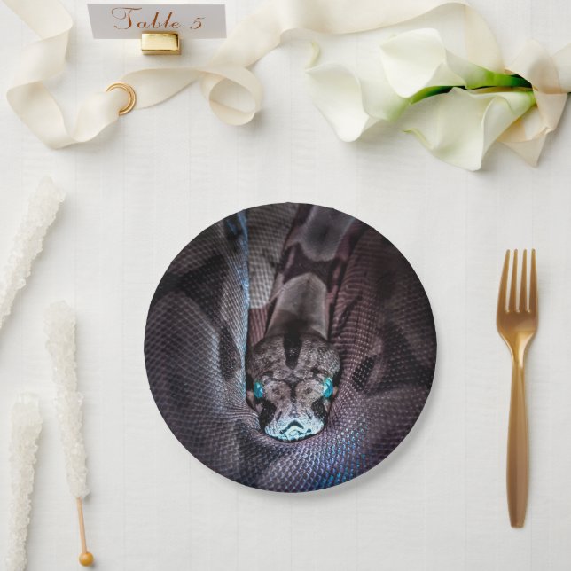 Prato De Papel Feliz aniversário do Cobra (Casamento)