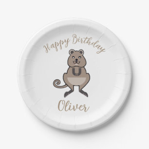Prato De Papel Feliz aniversário - Graphic QUOKKA - Nature - Part