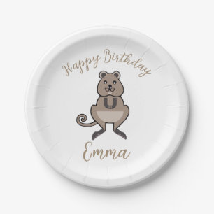 Prato De Papel Feliz aniversário - Graphic QUOKKA - Nature - Part
