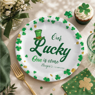 Prato De Papel Feliz Aniversário Lucky One – Dia de São Patrício